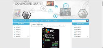 Template 3 colunas Bloger download gratis Template 3 colunas Bloger download gratis
