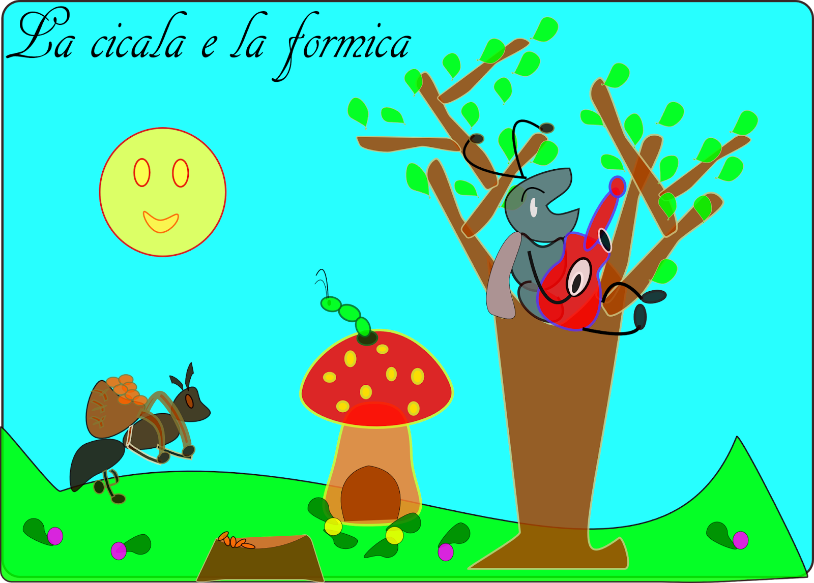 la cicala e la formica favola