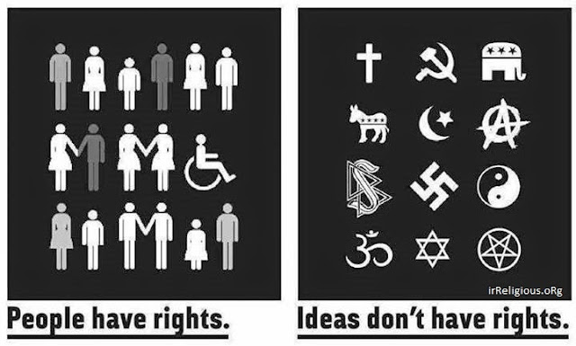 People have right.  Ideas don't have rights.  Meme
