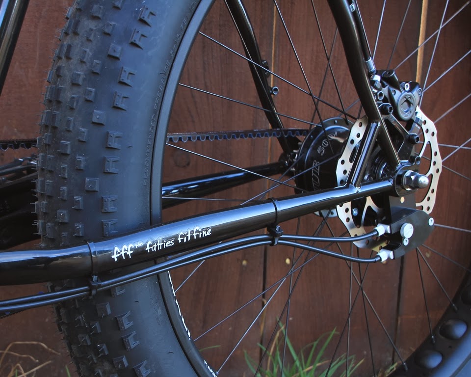 The Monkey Lab Surly Pugsley Fat Bike with Suspension Fork, Rohloff