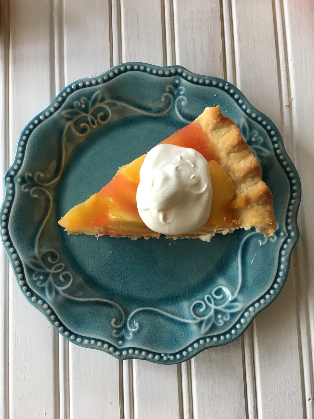 Fresh Glazed Peach Pie Chasing Saturdays