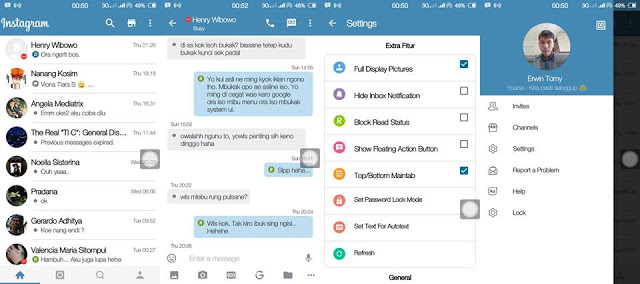 BBM MOD Instagram versi Terbaru dan Versi Lama BBM MOD Instagram versi Terbaru dan Versi Lama