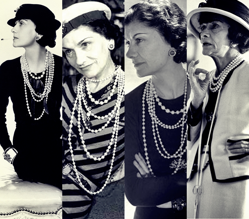 Coco Chanel and Romy Schneider.