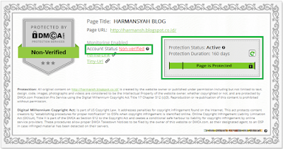 Cara Daftar dan Memasang DMCA Protected di Blog