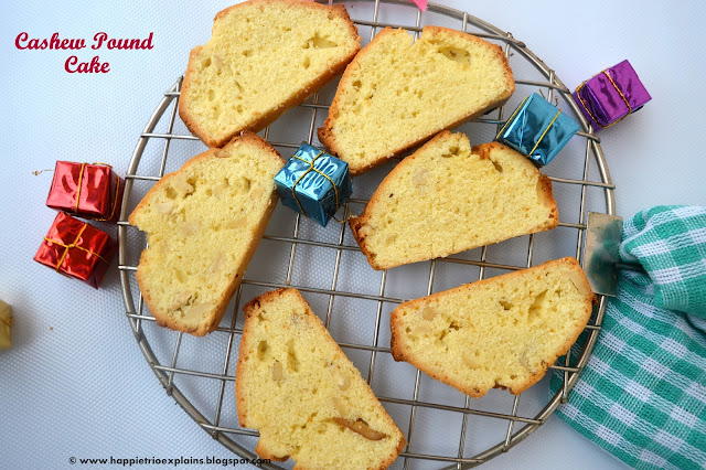 Cashew pound cake