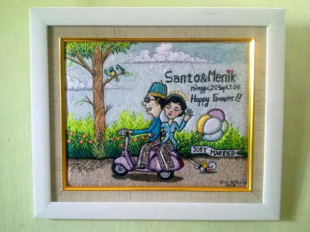 wedding gift embroidery painting