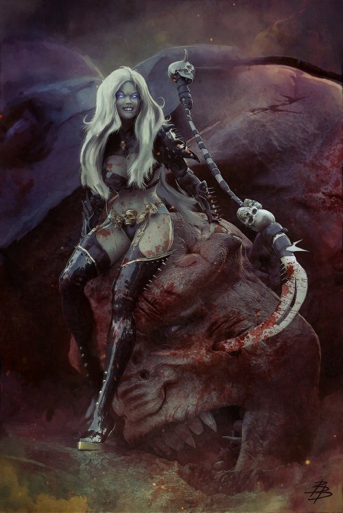 As incríveis ilustrações e modelos 3D de fantasia e ficção científica de Björn Barends Björn Barends artstation deviantart arte ilustrações modelos 3D fantasia ficção científica sombria games
