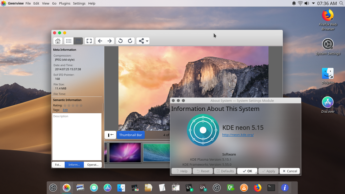 KDE Plasma Desktop + Kvantum + Movaje-CT Themes