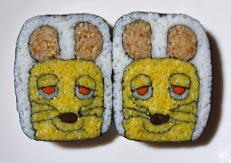 sushi roll art