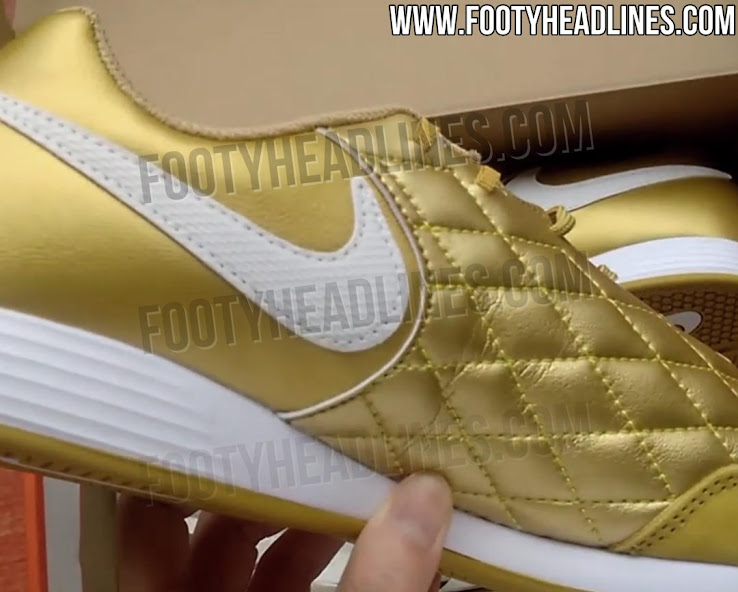 nike tiempo 10r gold