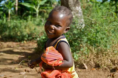 Smiling baby boy in Murwi, Burundi