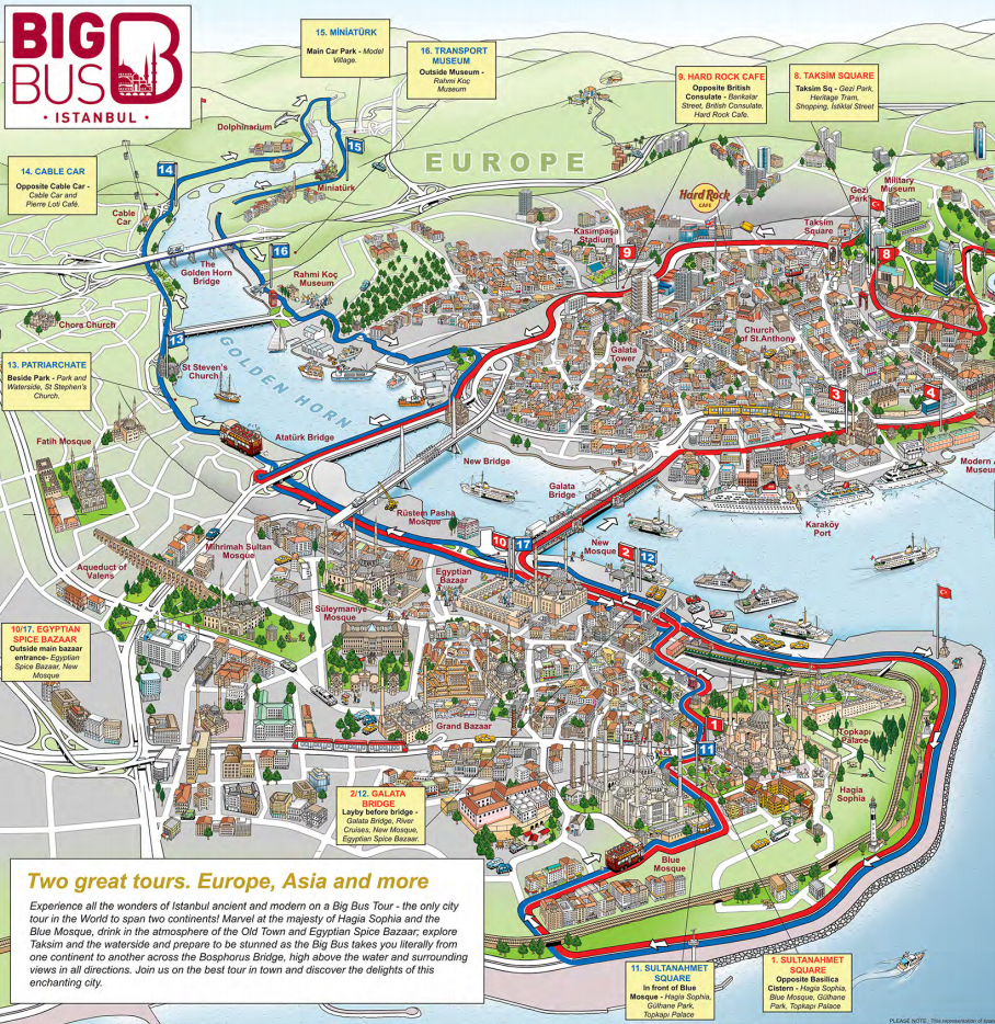 Big Bus Istanbul Map Istanbul - Golden Horn - The Passport Stamp Collector Blog