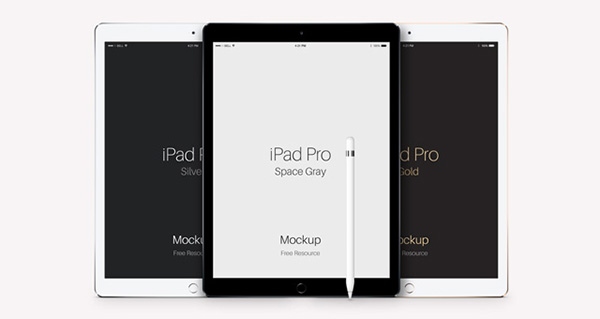 Smartphone & Tablet Mockup PSD Terbaru Gratis - iPad Pro Vector Mockup