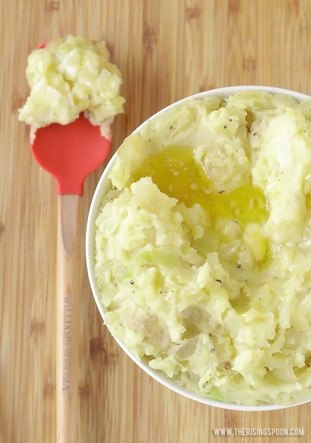 A traditional Irish side dish of mashed potatoes mixed with cooked greens and plenty of butter. Colcannon is one of the simplest, easiest, and tastiest ways to fix potatoes!