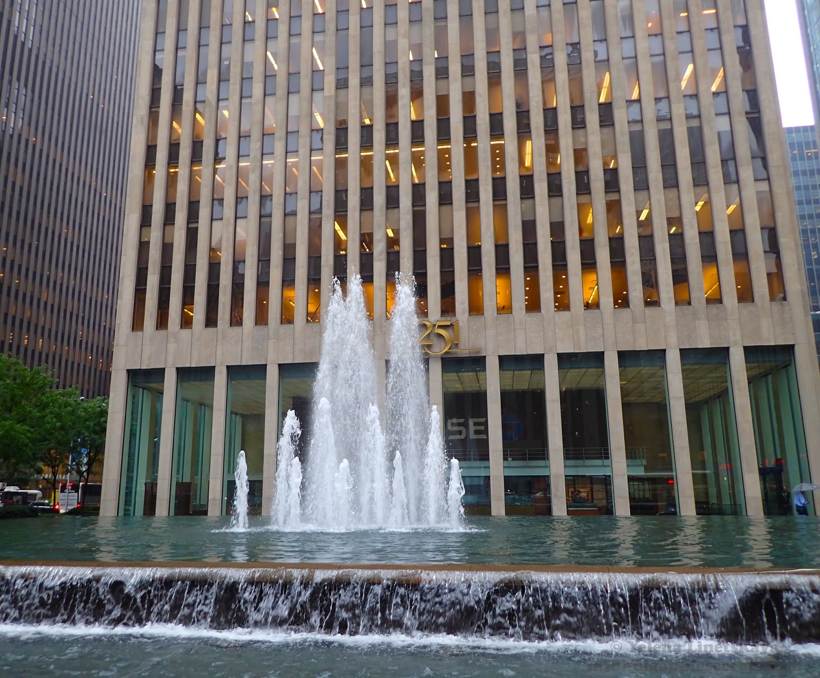 New York Picture of the Day Fountain outside 1251 Sixth Avenue