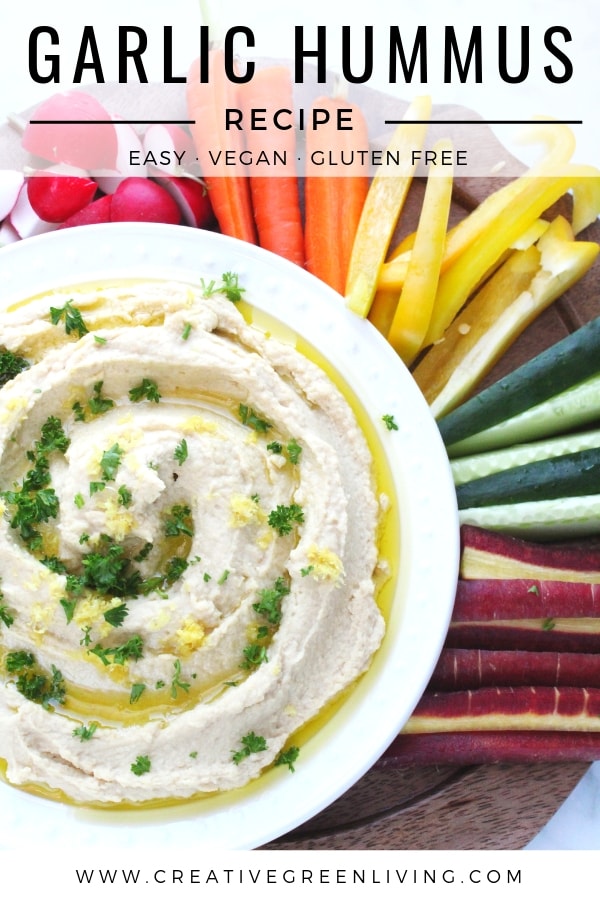 Easy Garlic Hummus Recipe in Your Instant Pot Creative Green Living