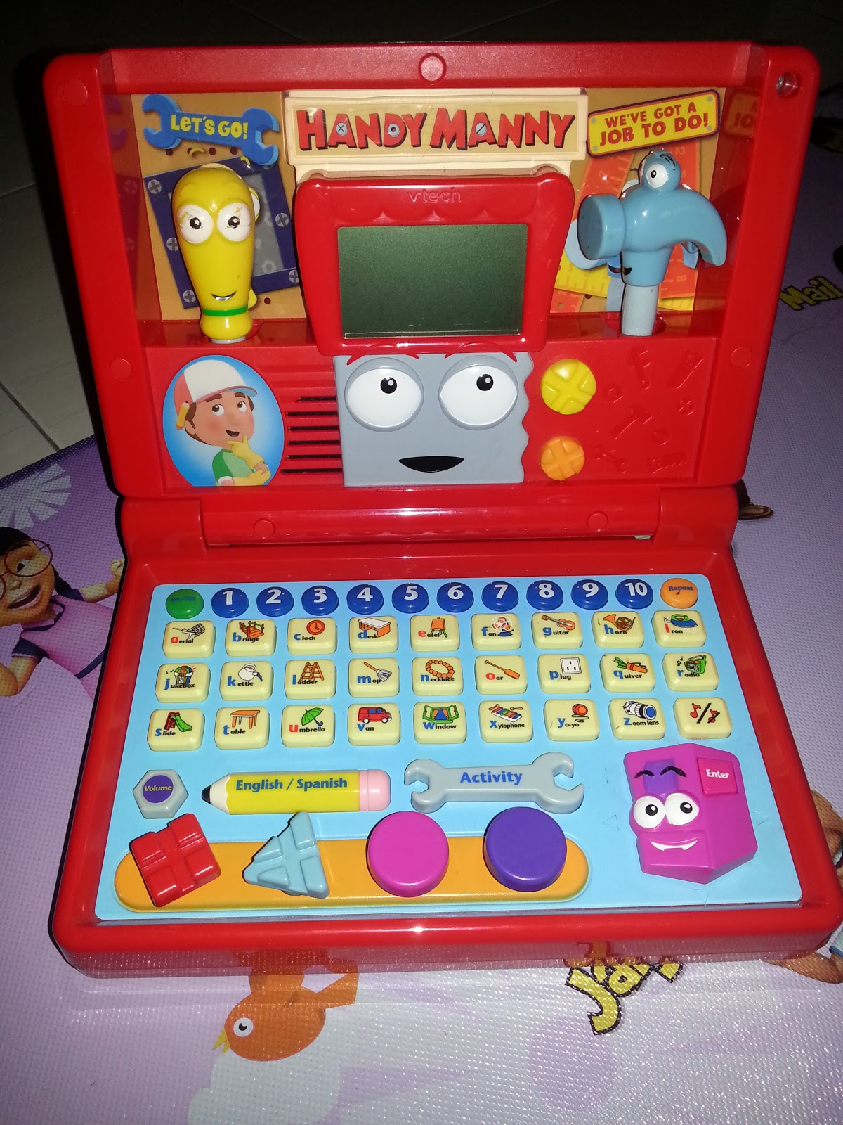 MYBUNDLETOYS2 VTECH Learning Handy Manny Laptop (SOLD)