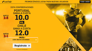 betfair supercuota 10-12 victoria de Portugal o Chile 28 junio betfair supercuota 10-12 victoria de Portugal o Chile 28 junio