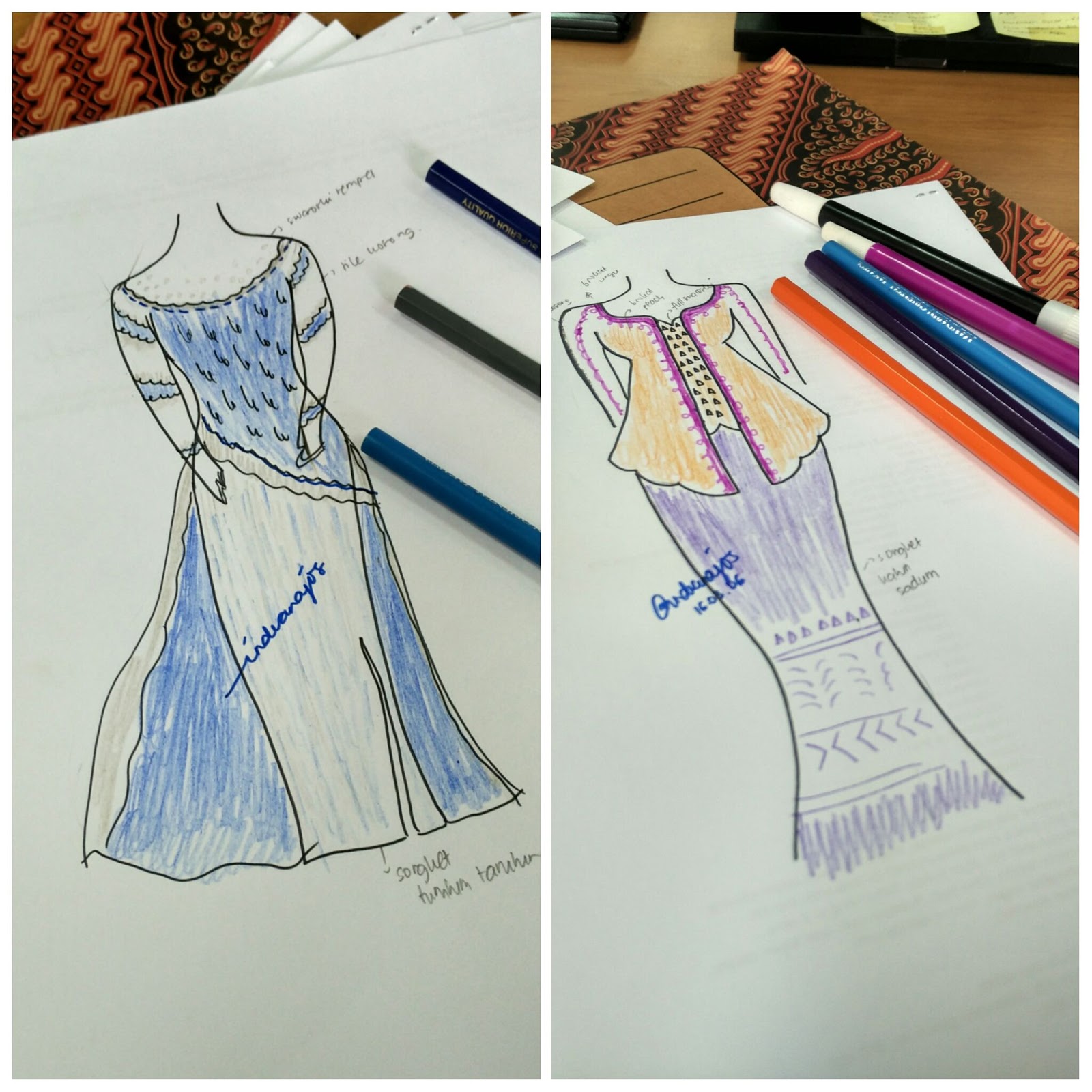 +152 Sketsa Gambar Kebaya Gudangsket