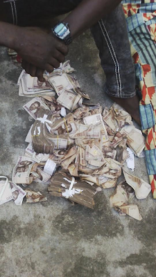 1c Photos: Suspected robbers arrested while stuffing N1.5m robbery proceed into their private parts
