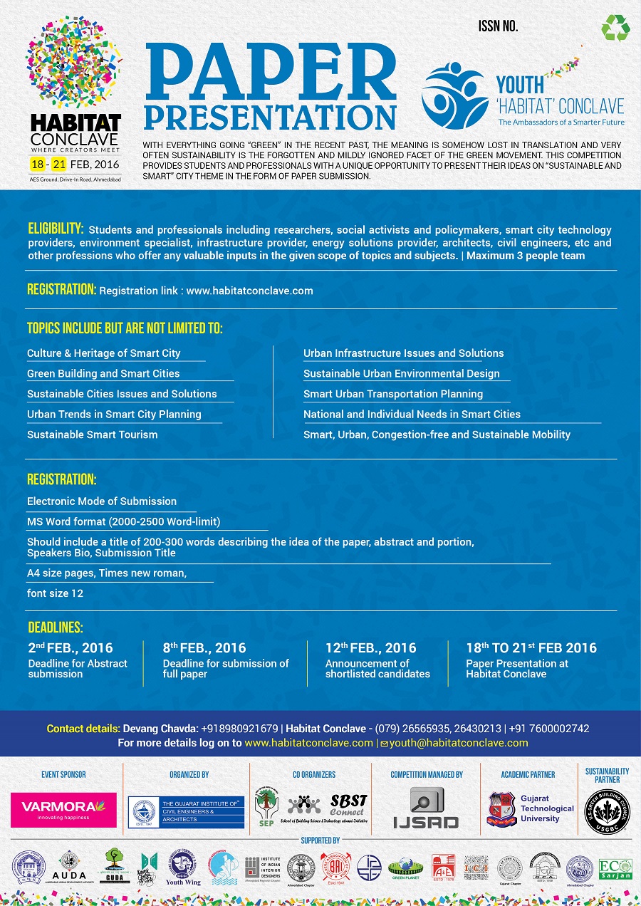 Habitat Conclave 2016 ijsrd journal