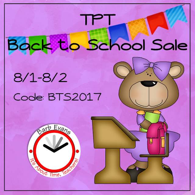 It's About Time, Teachers! It's About Time for the TPT Back to School