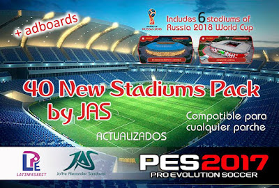 PES 2017 New Stadium Pack by JAS ( 42 Stadiums )
