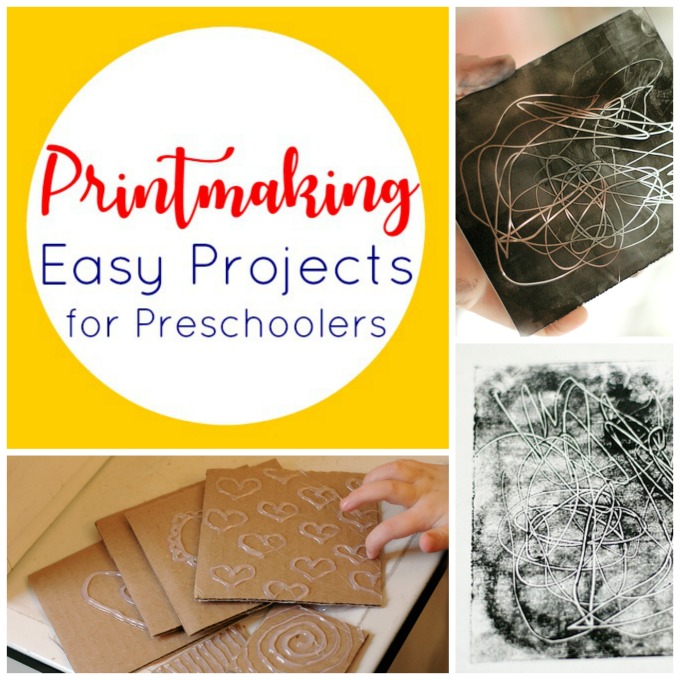 Printmaking Lesson For Kids - Easy Peasy and Fun