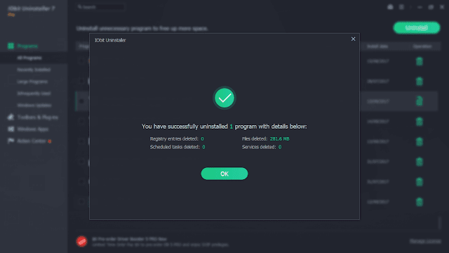 تحميل افضل واحسن برنامج لحذف البرامج من جذورها IObit Uninstaller