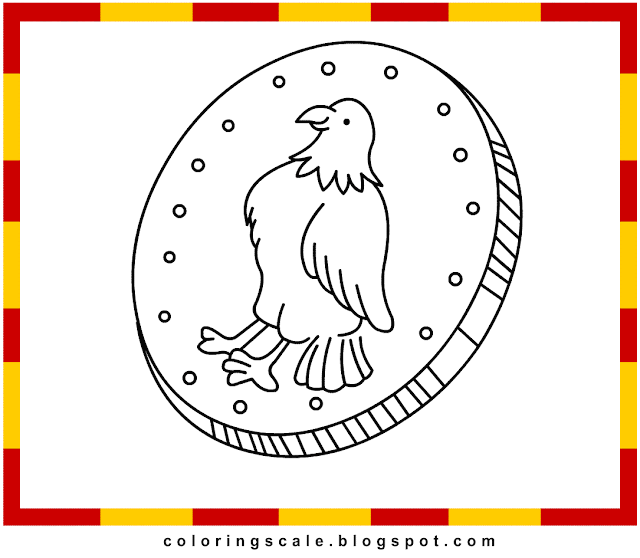 Coloring Pages Printable for kids: Coin Coloring pages for kids