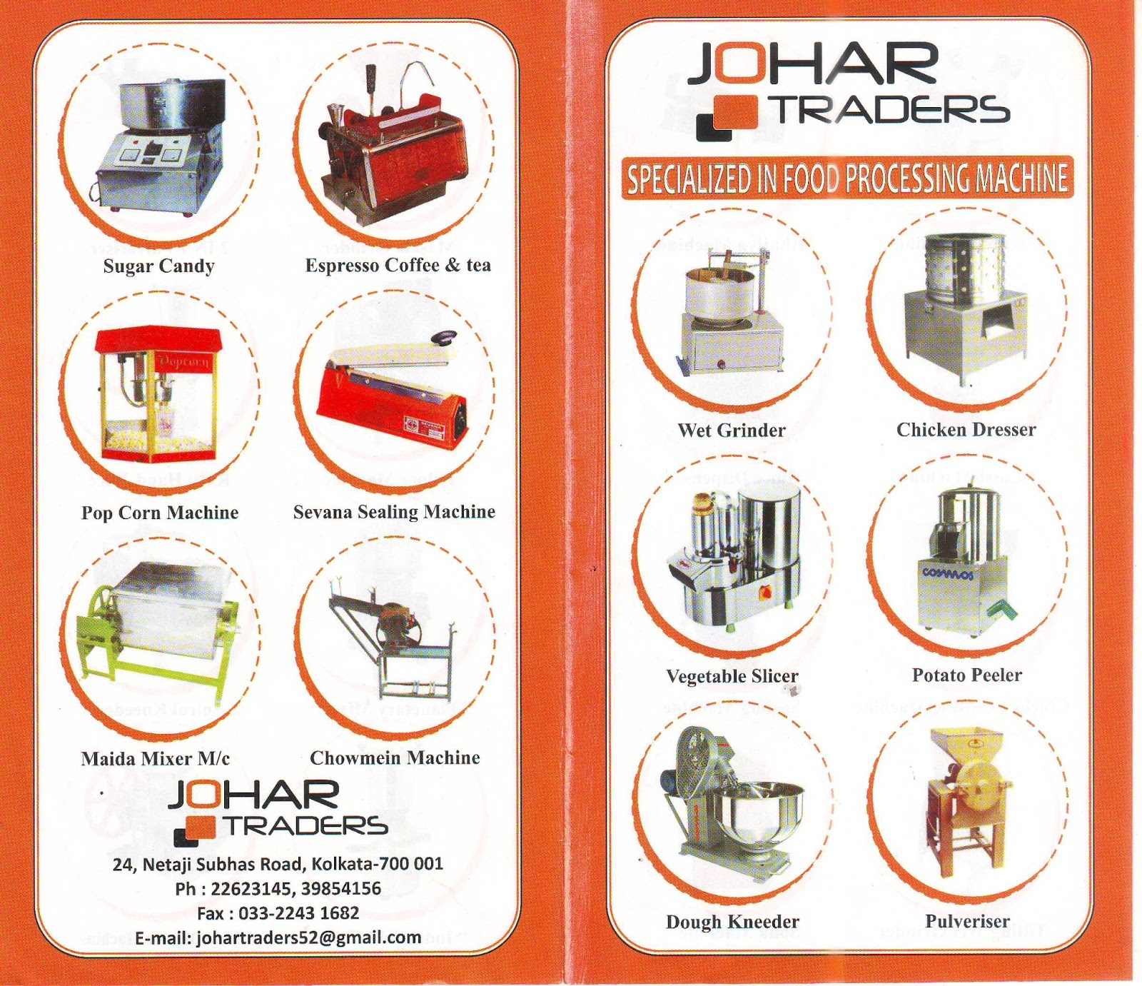 JOHAR TRADERS FOOD PROCESSING MACHINES