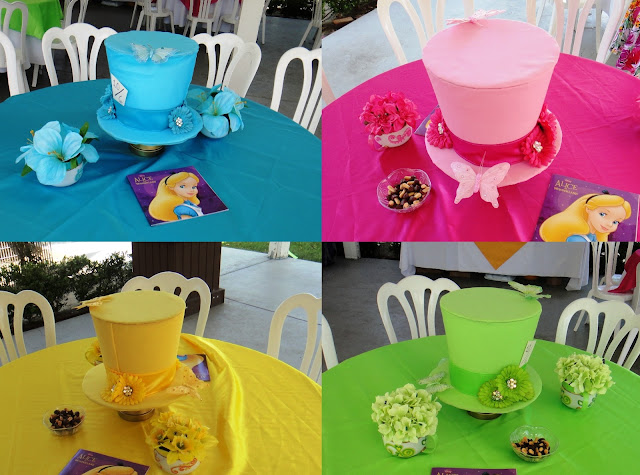 Alice in Wonderland Mad Hatter Centerpieces