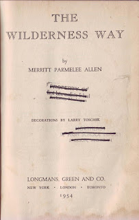 Novel The Wilderness Way Merritt Parmelee Allen 1954