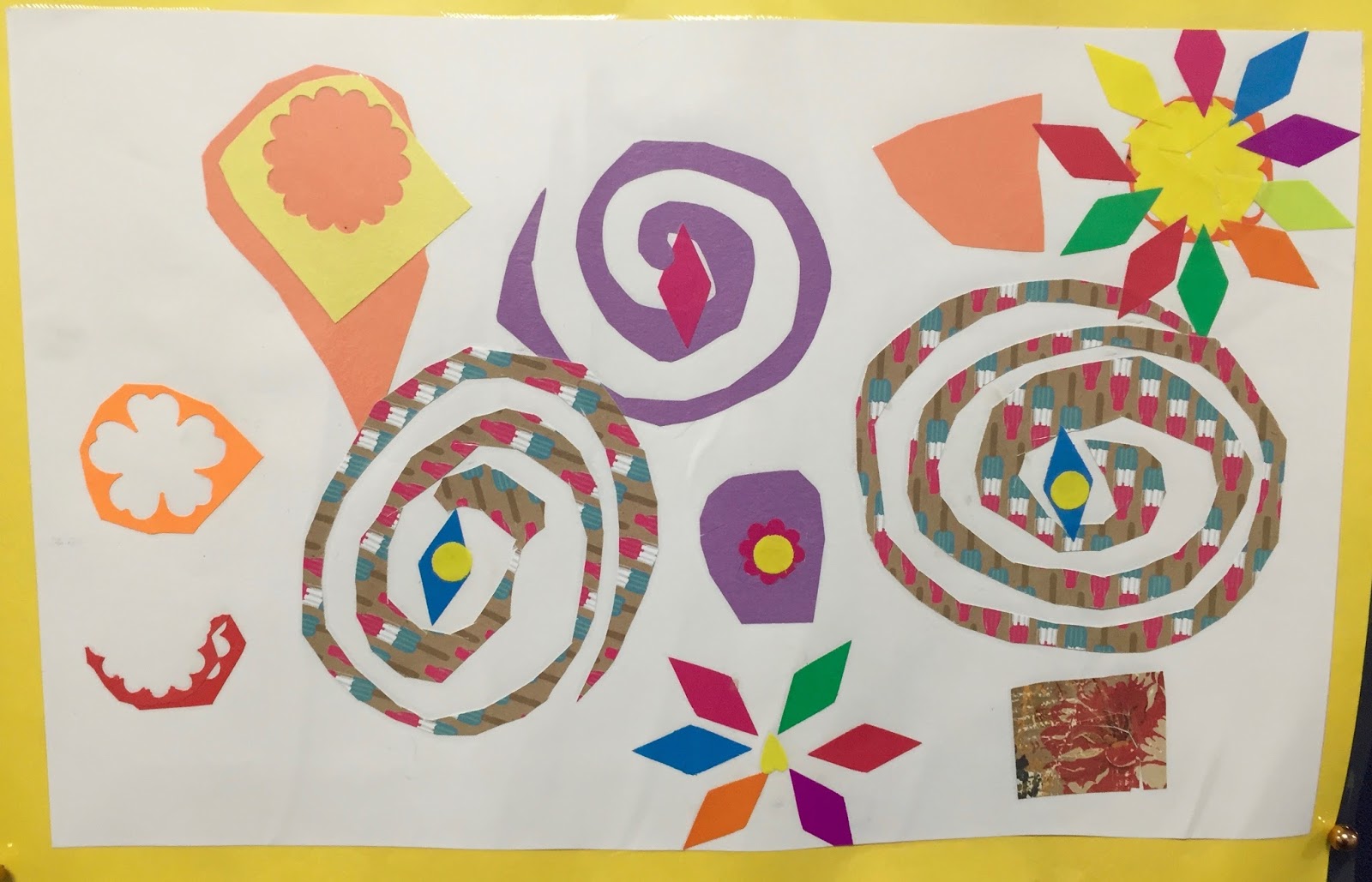 Grandville Elementary ART Painting with Scissors