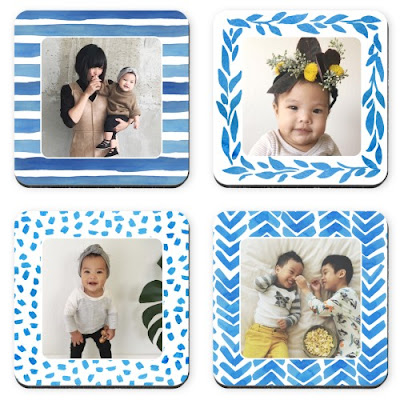 Shutterfly Watercolor Patterned Frames Coaster