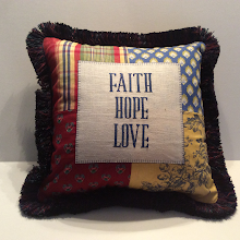 FAITH HOPE LOVE - red/blue mix