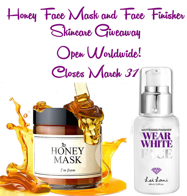 Honey Mask and Face Finisher giveaway, open worldwide