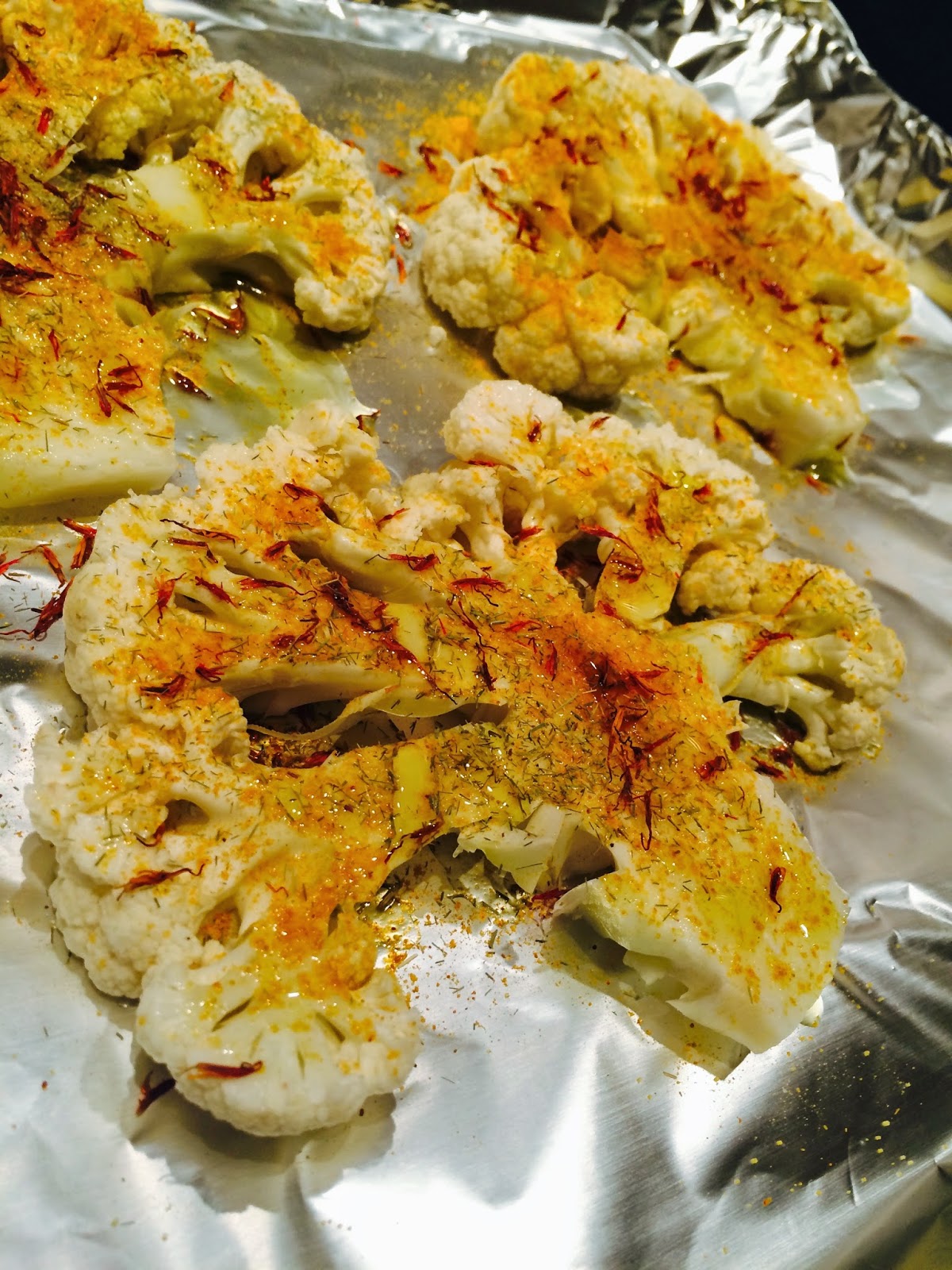 PASSION ON THE STOVE TOP Roasted Curry Cauliflower Steaks
