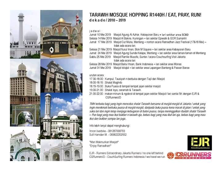 Tarawih Mosque Hopping R1440H / Eat Pray Run ! • 2019 Tarawih Mosque Hopping R1440H / Eat Pray Run ! • 2019