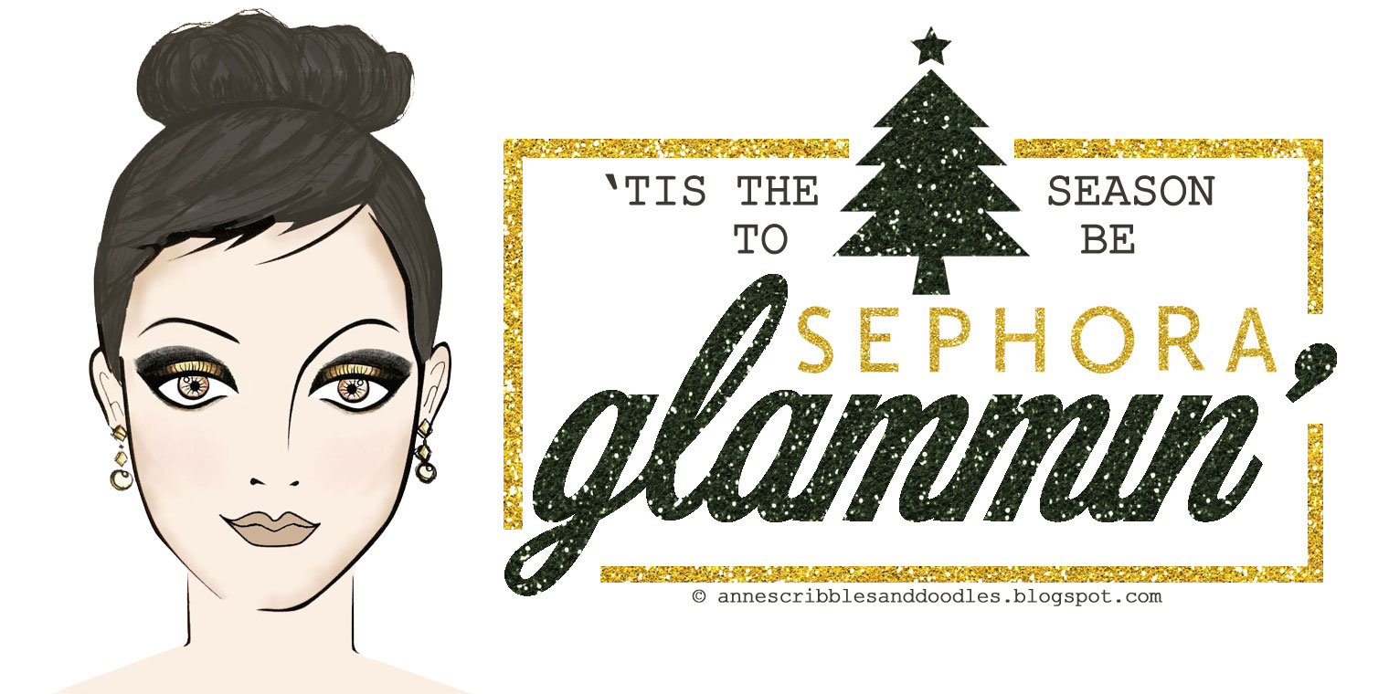 Sephora: Gold Glam Makeup Look | Anne's Scribbles and Doodles