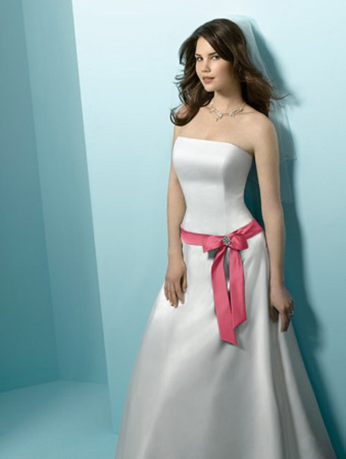 Sonho Blog Vestido de Noiva Faixa Colorida (Lavanda e Rosa)