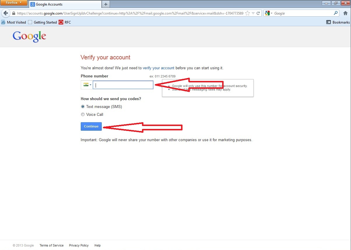 Create New Email Id