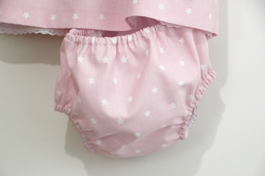 DIY Tutorial y patrones gratis VESTIDO y BRAGUITAS para bebé niñas. Costura ropa bebés.