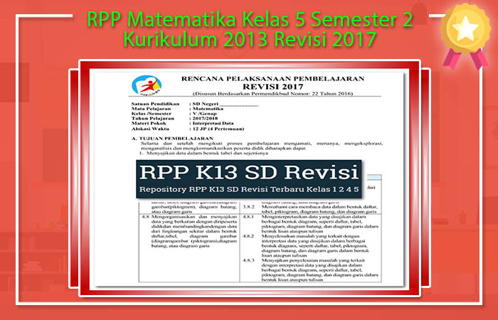 RPP Matematika Kelas 5 Semester 2 Kurikulum 2013 Revisi 2017 RPP Matematika Kelas 5 Semester 2 Kurikulum 2013 Revisi 2017