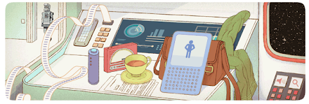Schönes Google Doodle zum 61. Geburtstag von Douglas Adams