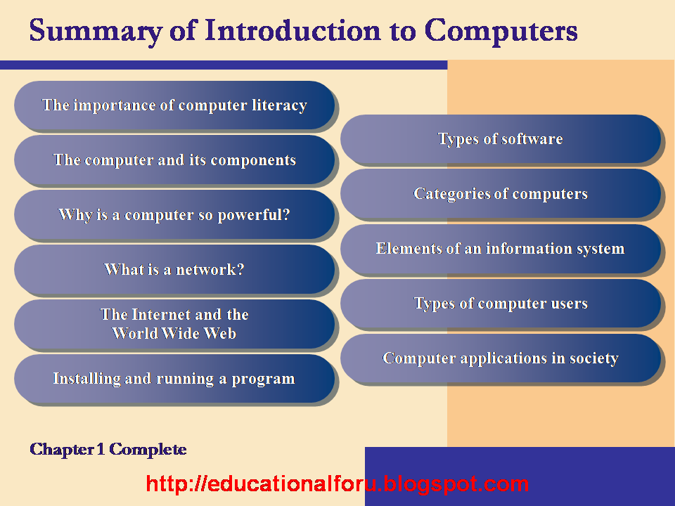 Education4all: Discovering computers, free computer learning ...