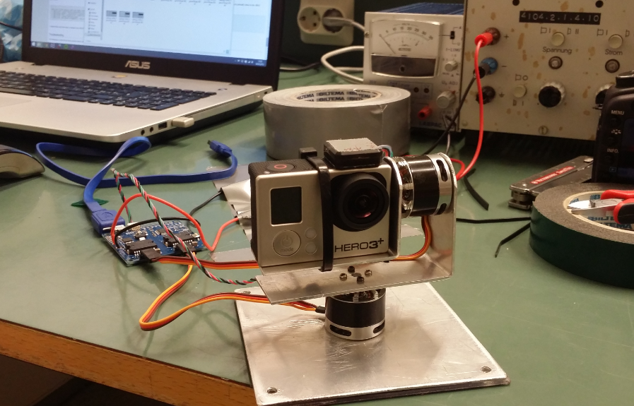 Undergrad Robotics: Built a gimbal to test the controller