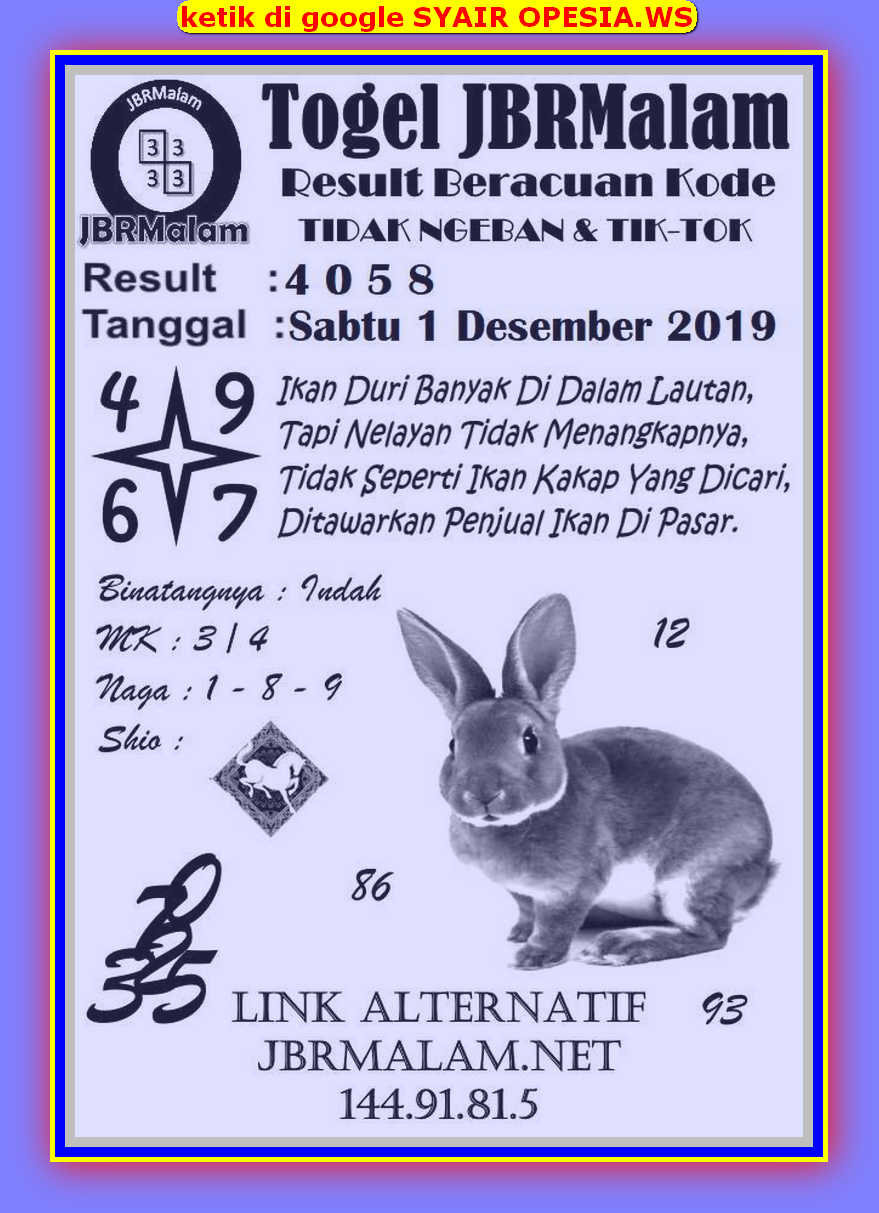 1 New Message Kode Syair Hongkong 1 Desember 2019 Forum Syair Togel Hongkong Singapura Sydney