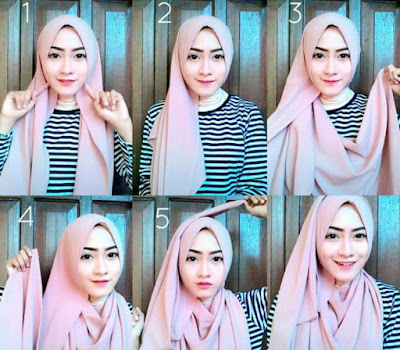 cara menggunakan hijab pashmina cara menggunakan hijab pashmina