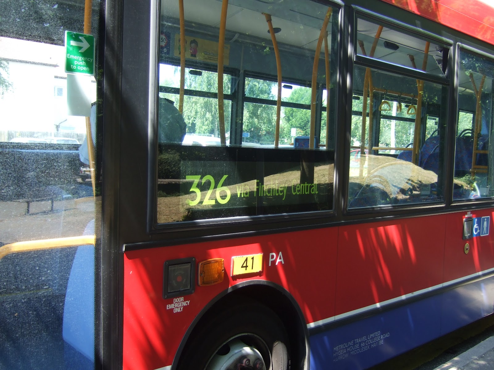 London buses one bus at a time: the return: The Number 326 Route